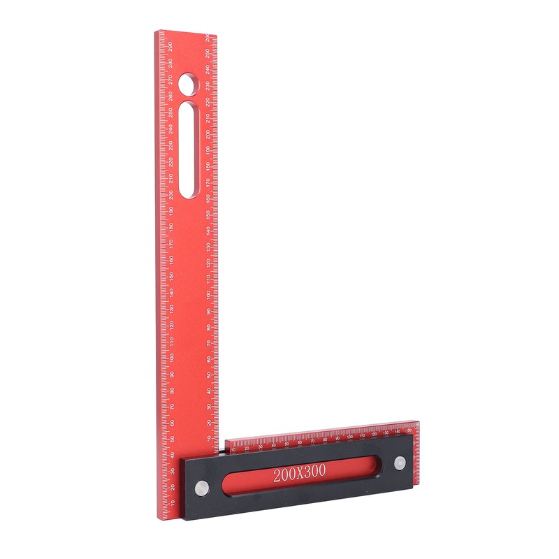 Woodworking Square 300x200mm L Shape Aluminum Alloy Framing Square with