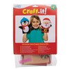 Baker Ross AT185 Christmas Hand Puppet Sewing Kits, Festive Arts