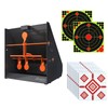 Aimax Outdoor Resetting Shooting Targets Trap with 12pcs Paper Targets,