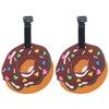Chocolate Donut Luggage Tag - Set of 2 - Suitcase