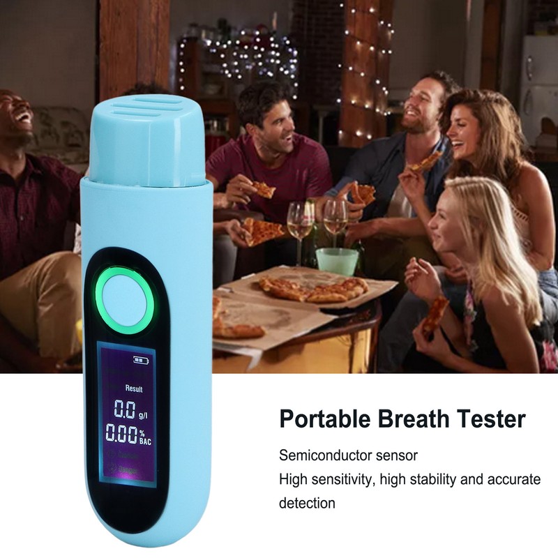 Breathalyzer Professional Portable Digital Contactless Breath Tester Sensitive Driving Analyzer