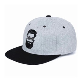 Aglem Men's Snapback Beard Father Hat, Large Size, Korean Beard, Deep, Baseball, Popular, Stylish, Embroidered, Straight Logo, freedom