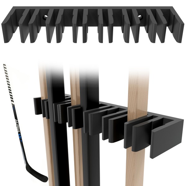 Hockey Sticks - Wall Mount Holder - (7) Hockey Stick