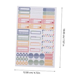 Hohopeti 20 Sheets Dot Sticker Journal Planner Kit DIY Scrapbook Decorative Stickers