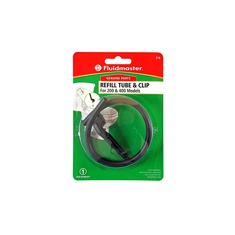 Fluidmaster 218 Toilet Refill Tube and Clip Replacement, For 100,200,200A,