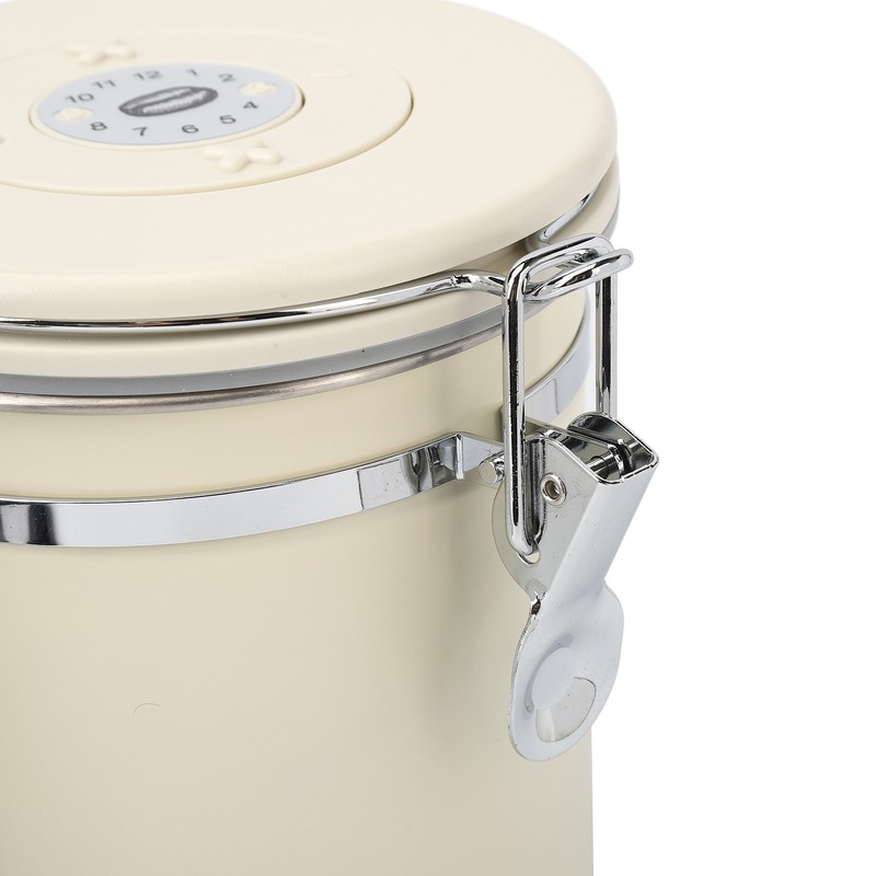 Coffee Canister Airtight Stainless Steel Kitchen Food Storage Container with