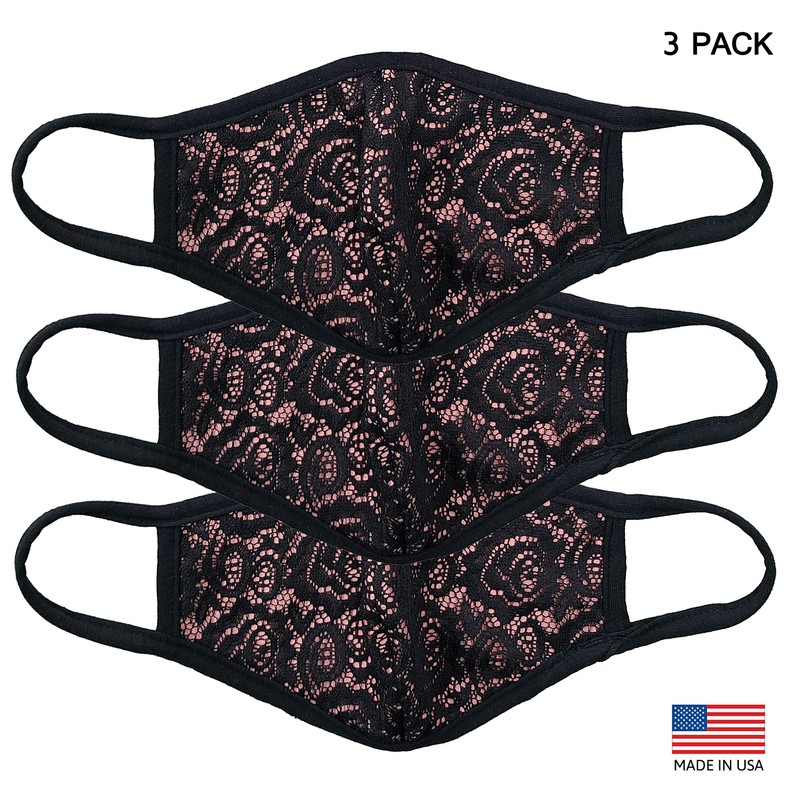 Econo High - Women Fashion Rusty Rose Floral Lace Face