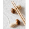 speed mao Natural Wood, Cute, Mushroom Shape, Chopsticks Rest, Calatory,