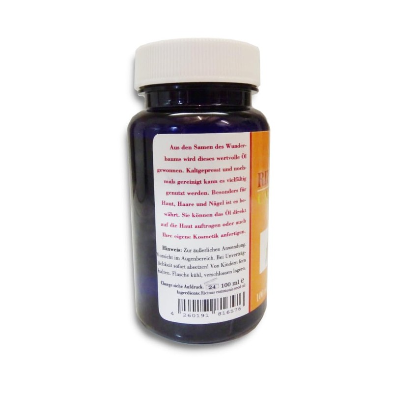 MalvoZon Rizinus-Öl, 100% Pur, Pflege für Haut, Haare und Nägel,