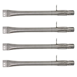 UpStart Components 4-Pack BBQ Gas Grill Tube Burner Replacement Parts for Brinkmann 810-842P-0 - Compatible Barbeque Stainless Steel Pipe Burners