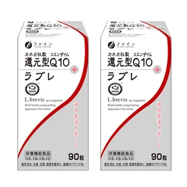 ファイン 還元型コエンザイムQo10+ラブレ カネカ社 還元型 CoQ10 乳酸菌 ビタミン 配合 国内製造 30日分(90粒入)× 2個セット