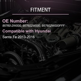 YIHOVY Rear View Backup Reverse Camera fit for Hyundai Santa Fe 2013 2014 2015 2016 13 14 15 16, OE Number 95760-2W000, 957602W000FFF, Parking Back Up Assist Camera