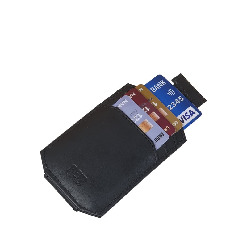 STARHIDE Mens RFID Blocking Nappa Leather Card Holder Wallet with