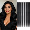 tesshair Clip in Hair Extensions Real Human Hair Remy Single