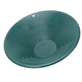 Acouto 260mm Gold Panning Pan ABS Gold Sifting Classifier Washing Sieve Tray Accessory Green Golden Pot The Inexperienced Design of The Entire