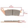 Caltric Front & Rear Brake Pads for Victory Kingpin Low
