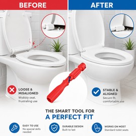 Toilet Seat Wrench for Installation & Removal – Portable 10/13/17 mm Fitting Tool for Bathroom Repairs