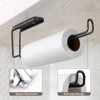 Brencco Kitchen Roll Holder, Wall Mount, Aluminium, Black - Modern