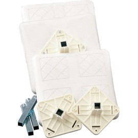 Champion Sports Anchored Base Set: 3 Plastisol Shell Youth League Kids Baseball & Softball Foam Bases - Boys & Girls Training & Practice Equipment