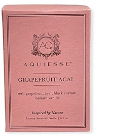 Aquiesse Boxed 6.5 oz Single Wick Candle (Grapefruit Acai)