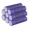 DQGG 14500 Rechargeable Batteries Button Top 3.7V 2500mAh for Flashlights