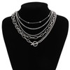 Layered Necklace for Women Gold Chunky Necklace Paperclip Chain Necklace