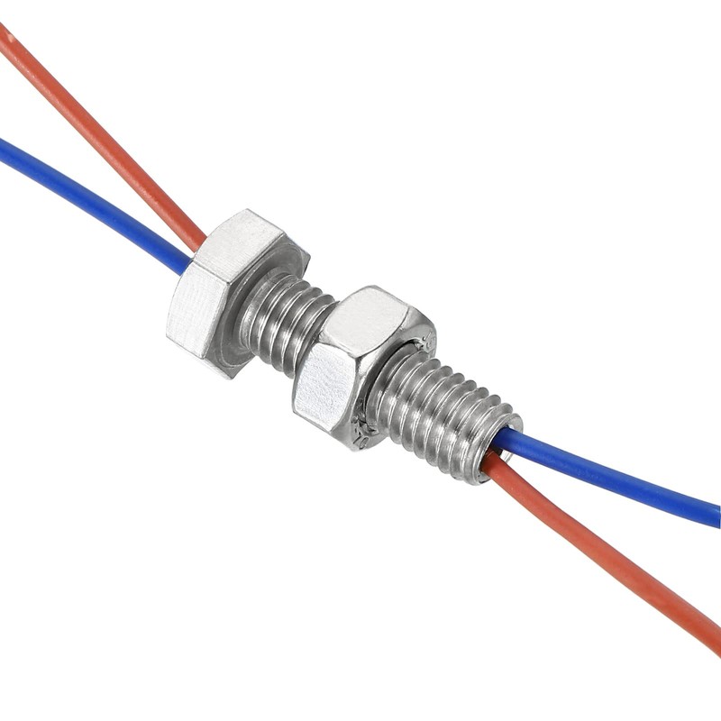 PATIKIL M10x60mm Hollow Outside Hex Screw Set of 2 Cylindrical