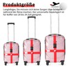 Cross Suitcase Strap with Combination Lock, Eye-catching Suitcase Strap with