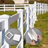 Sasylvia 2 Pcs 5 x 5 Inch Vinyl Fence Post