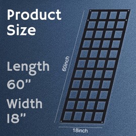 Tailgate Net for Trucks, UV-Resistant Polyester Adjustable Tailgate Cargo Net for Pick Up Truck Bed, Truck Bed Extender, Fits for Ford, Toyota, GMC, Dodge RAM, Jeep (60" x 18")