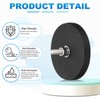 4 Pcs 1.7" Dia Rubber Coated Magnets, 19LBS Anti-Scratch Flag