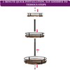 Heavy-Duty 3-Tier Lazy Susan Organizer, Adjustable to Different Heights, Countertop