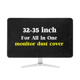 GBOLE Monitor Dust Cover Compatible with iMac for All in One 32-35 inch Computer Anti-Static Dustproof LCD Panel Case Computer Screen Protective Sleeve Desktop and TV Black