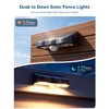 nibuuecer Solar Fence Lights Outdoor with Motion Sensor, 8 Pack