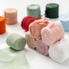 MORSUNBELA Chiffon Ribbon Dark Green Ribbon Gift Ribbon Fabric Ribbon