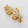 VOURUNA Premium Heavy Duty Brass 4 Way Garden Hose Splitter