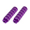 A ABSOPRO Rear Foot Pegs Footrests Purple for BMX MTB