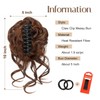 Messy Bun Clip in Bun Hair Extensions Claw Clip Hair