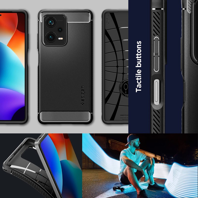 Spigen Rugged Armor Designed for Redmi Note 12 Pro Plus
