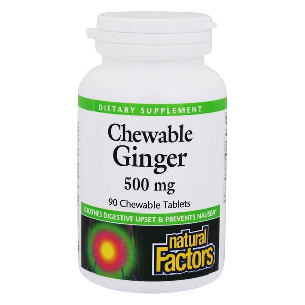 Chewable Ginger Natural Factors 90 Tabs