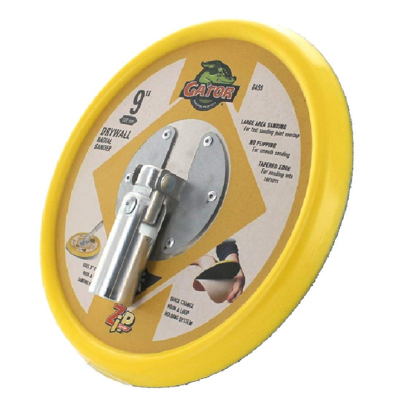 Gator 6459GA Hook and Loop Radial Drywall Pole Sander Head,