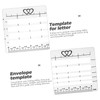 Operitacx 4-Pack Letter Stencils Templates Envelope Addressing Guide Stencil for
