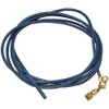 Unbespielt Leather Cord Necklace Blue Lobster Clasp Gold-Coloured 1 m
