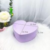 Gokoti Heart Shape Jewelry Boxes Heart-Shaped Jewelry Boxes Plastic Pink