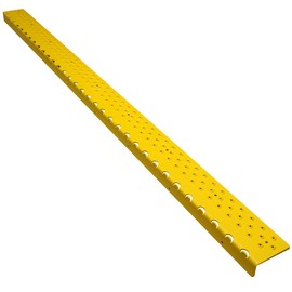 HandiTreads NSN122748YLB Handi-Treads Non Slip Aluminum, Powder Coated Safety Yellow, 2.75" x 48" with Color Matching Wood Screws, Each Stair Nosing