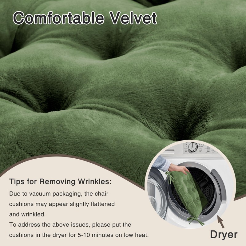 OVOV 4 Pack Chair Cushions for Dining Chairs Soft Seat