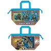 Skater KB7-A Children's Lunch Bag, Drawstring Bag, Jurassic World, Made