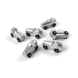 Trendform® Magnets Race CAR, Set of 6, Silver/Black