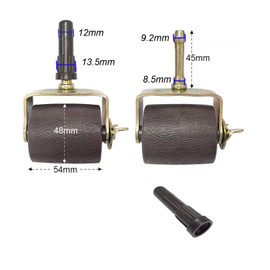 DERRILLA Bed Frame Wheels Rollers with Locking Bed Frame Casters Replacement with Socket Sleeve Insters for Bed Frame Socket Set of 4