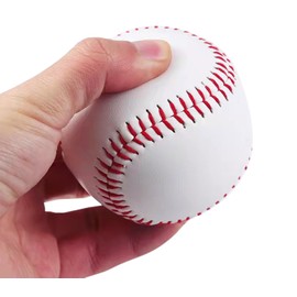 Ulawellor 2pcs Unmarked Baseball PU Soft Baseballs, Youth Training Sports Soft Rubber Baseball Soft Rubber Core Baseballs for Adults, Outdoor Equipment